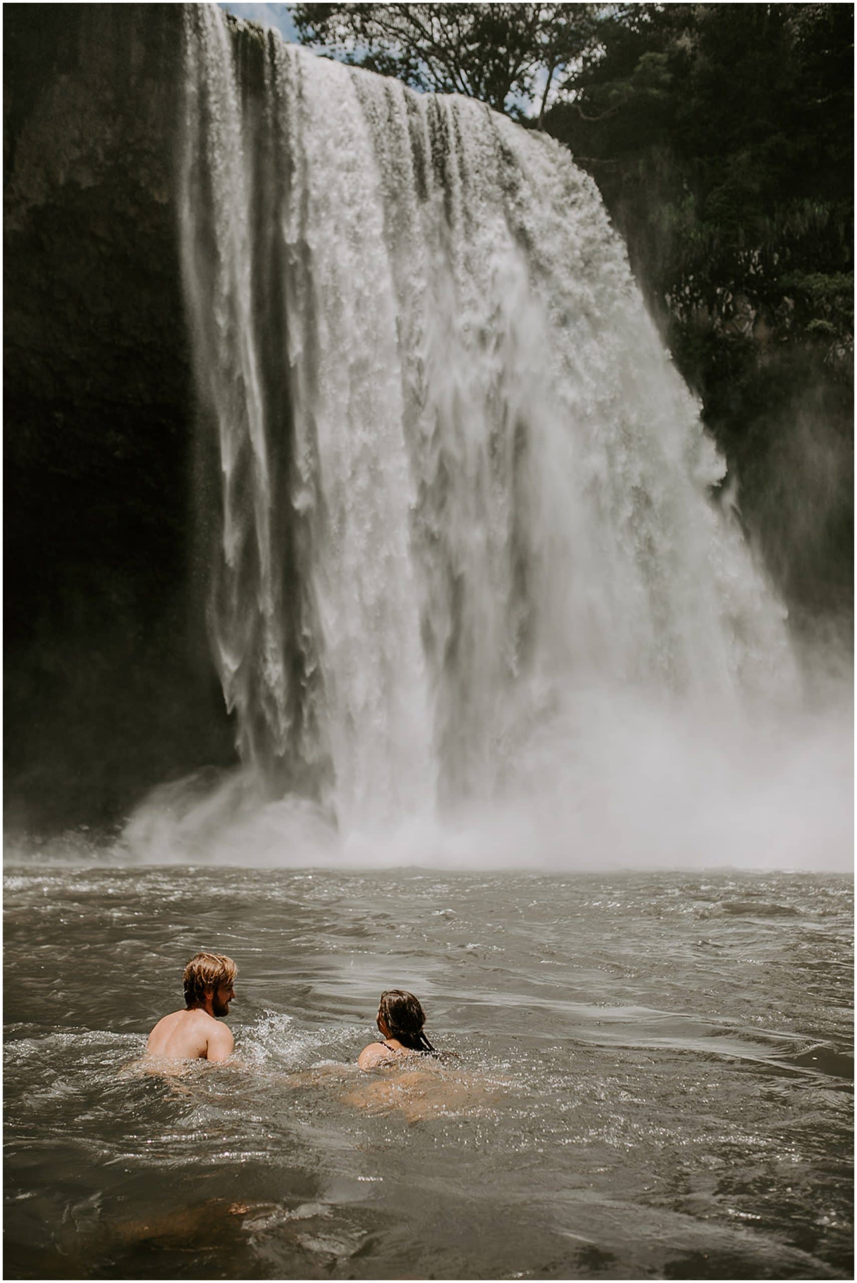 swimming in wailua falls