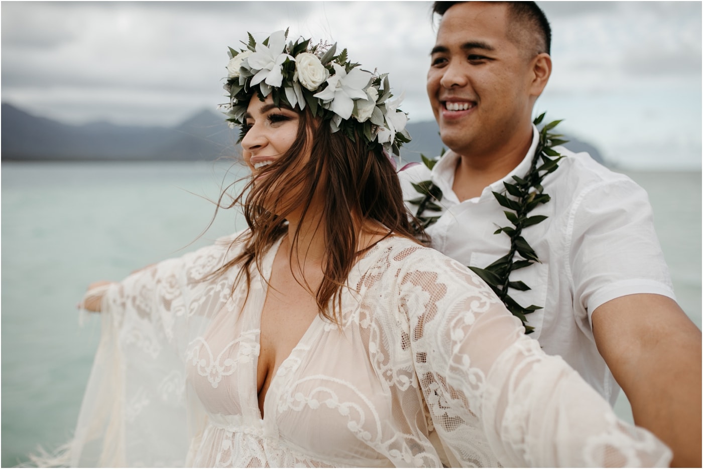 Bohemian elopement in Oahu
